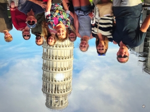 Dr. Lohmeier and his family in Pisa